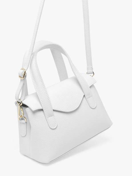 Sac à Main Caviar Cuir Milano Blanc caviar CA26021 vue secondaire 2