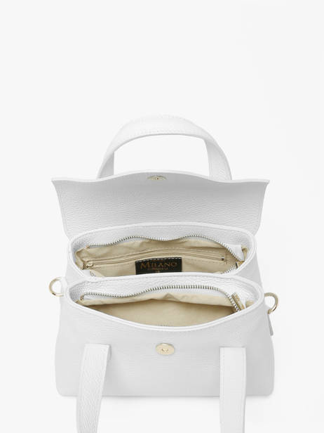 Sac à Main Caviar Cuir Milano Blanc caviar CA26021 vue secondaire 3
