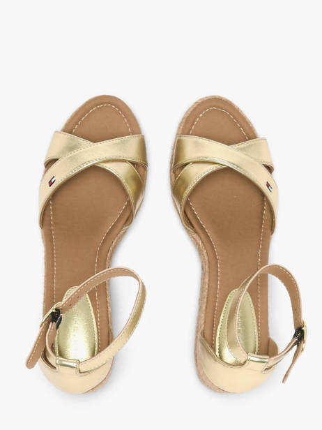 Sandales En Cuir Tommy hilfiger Or women 93330HS vue secondaire 3