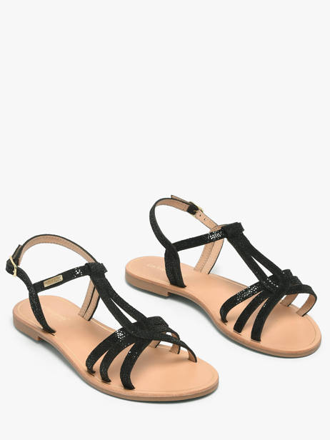 Nu-pieds En Cuir Les tropeziennes Noir women HAMELIE vue secondaire 1