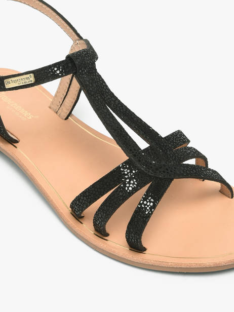 Nu-pieds En Cuir Les tropeziennes Noir women HAMELIE vue secondaire 2