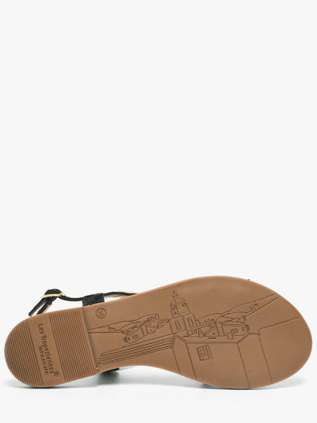 Nu-pieds En Cuir Les tropeziennes Noir women HAMELIE vue secondaire 4