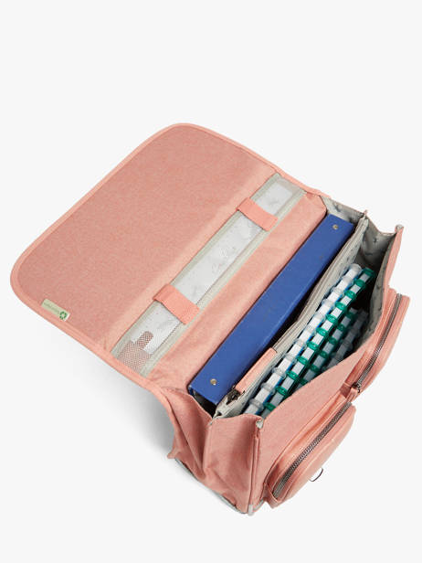 Cartable 2 Compartiments Cameleon Rose vintage color CA38 vue secondaire 4