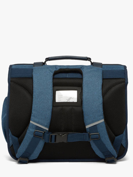 Cartable 3 Compartiments Cameleon Bleu vintage color VIC-CA41 vue secondaire 5