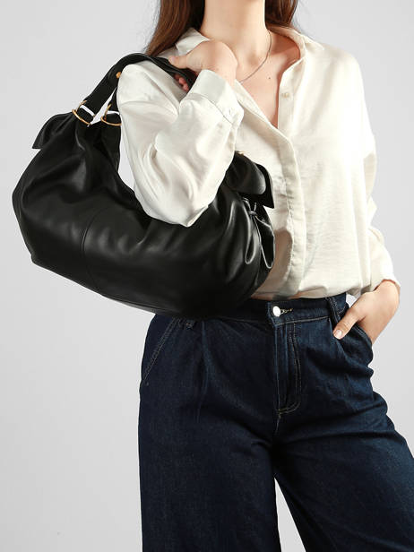 Sac Porté épaule Studio Cuir Gerard darel Noir studio Y457 vue secondaire 1