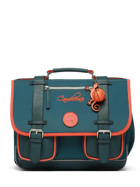 Cartable Enfant 2 Compartiments Cameleon Orange vintage urban CA35 vue secondaire 7