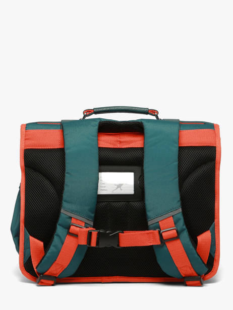 Cartable 2 Compartiments Cameleon Orange vintage urban CA38 vue secondaire 5