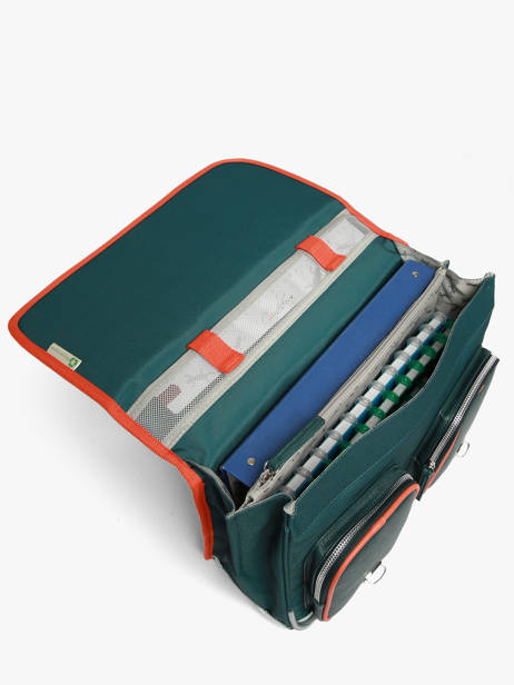 Cartable 2 Compartiments Cameleon Orange vintage urban CA38 vue secondaire 4