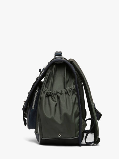 Cartable 3 Compartiments Cameleon Vert vintage urban CA41 vue secondaire 3
