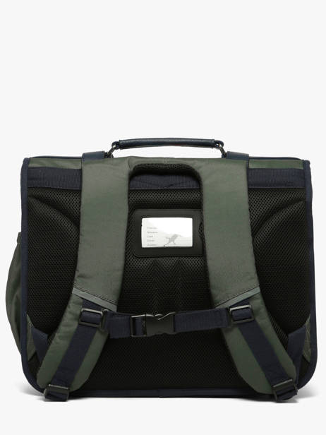 Cartable 3 Compartiments Cameleon Vert vintage urban CA41 vue secondaire 5