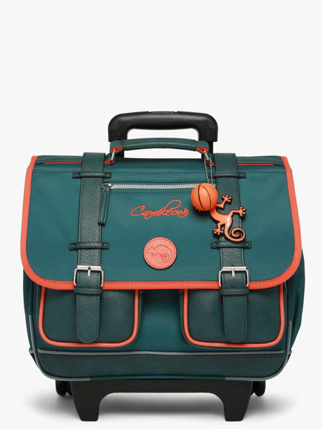 Cartable à Roulettes 2 Compartiments Cameleon Bleu vintage urban CR38