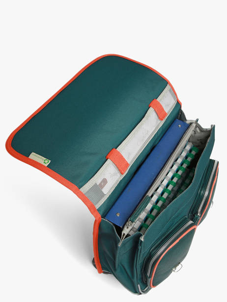 Cartable à Roulettes 2 Compartiments Cameleon Bleu vintage urban CR38 vue secondaire 4