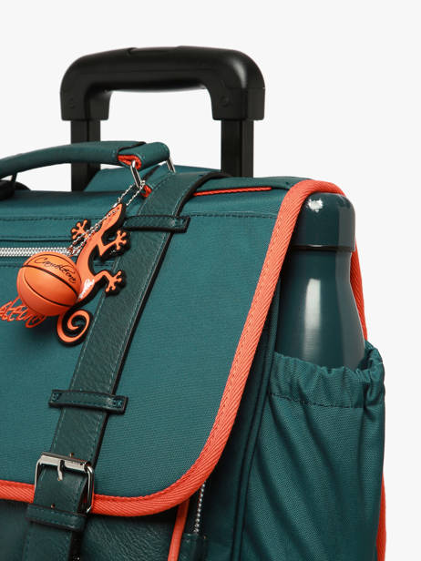 Cartable à Roulettes 2 Compartiments Cameleon Bleu vintage urban CR38 vue secondaire 7