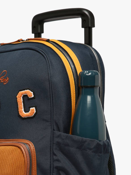 Sac A Dos à Roulettes 2 Compartiments Cameleon Bleu vintage urban SR40 vue secondaire 7