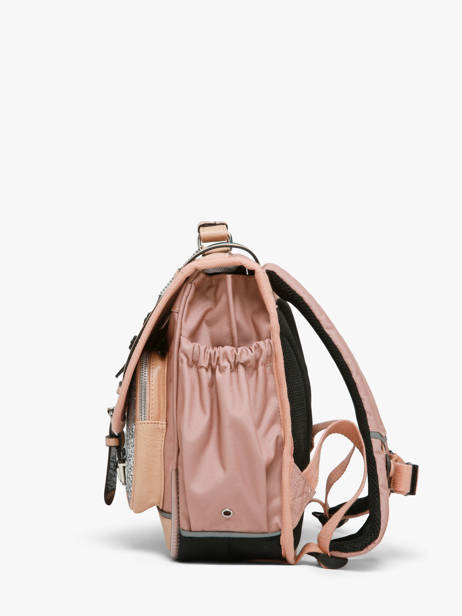 Cartable Enfant 2 Compartiments Cameleon Rose vintage fantasy CA35 vue secondaire 3