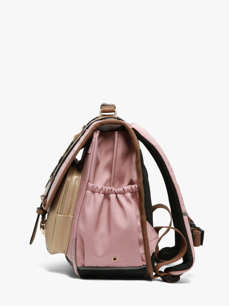 Cartable Enfant 2 Compartiments Cameleon Rose vintage fantasy CA38 vue secondaire 3