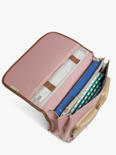 Cartable Enfant 2 Compartiments Cameleon Rose vintage fantasy CA38 vue secondaire 4