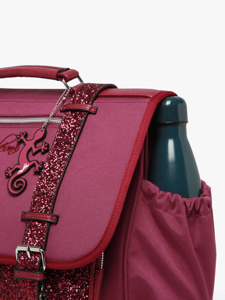 Cartable Enfant 3 Compartiments Cameleon Violet vintage fantasy CA41 vue secondaire 6