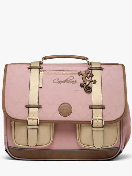 Cartable Enfant 3 Compartiments Cameleon Rose vintage fantasy CA41