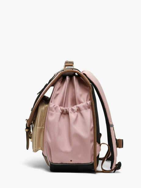 Cartable Enfant 3 Compartiments Cameleon Rose vintage fantasy CA41 vue secondaire 3