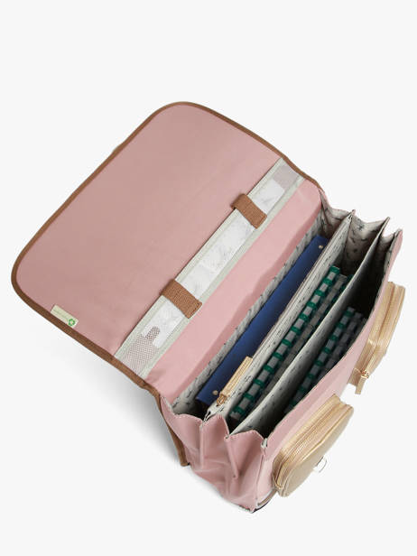 Cartable Enfant 3 Compartiments Cameleon Rose vintage fantasy CA41 vue secondaire 4