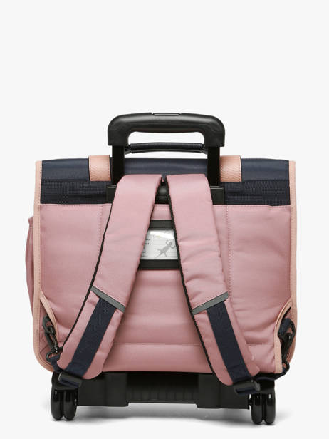 Cartable à Roulettes Enfant 2 Compartiments Cameleon Bleu vintage fantasy CR38 vue secondaire 5