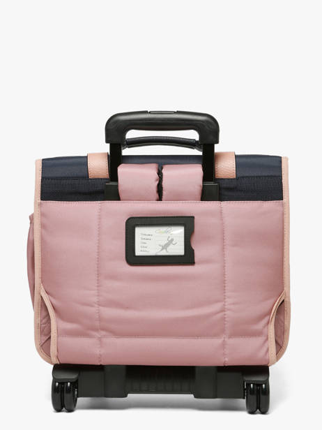 Cartable à Roulettes Enfant 2 Compartiments Cameleon Bleu vintage fantasy CR38 vue secondaire 6