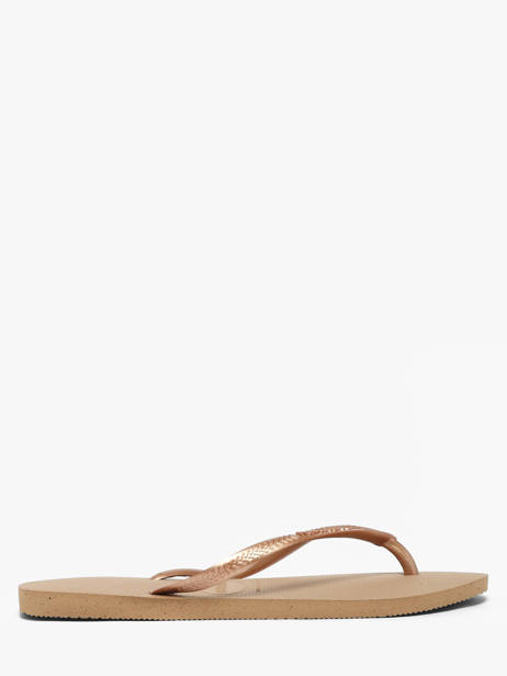 Tongs Slim Havaianas Beige women 4000030F vue secondaire 1