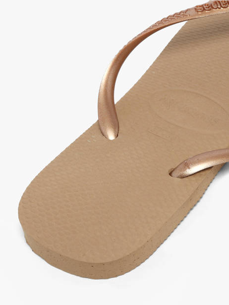 Tongs Slim Havaianas Beige women 4000030F vue secondaire 3