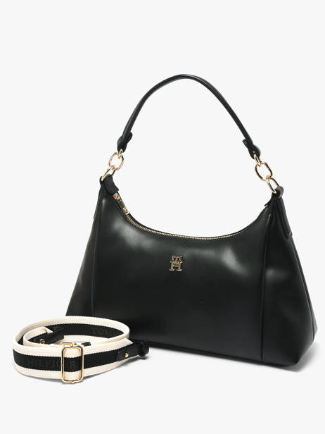 Sac Porté épaule Th Essential Polyester Tommy hilfiger Noir th essential AW18373 vue secondaire 2