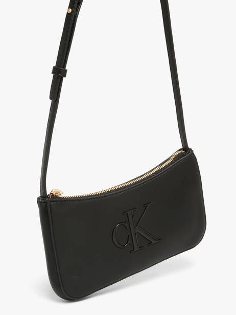 Sac Bandoulière Bold Monogram Calvin klein jeans Noir bold monogram 4F1125G vue secondaire 2