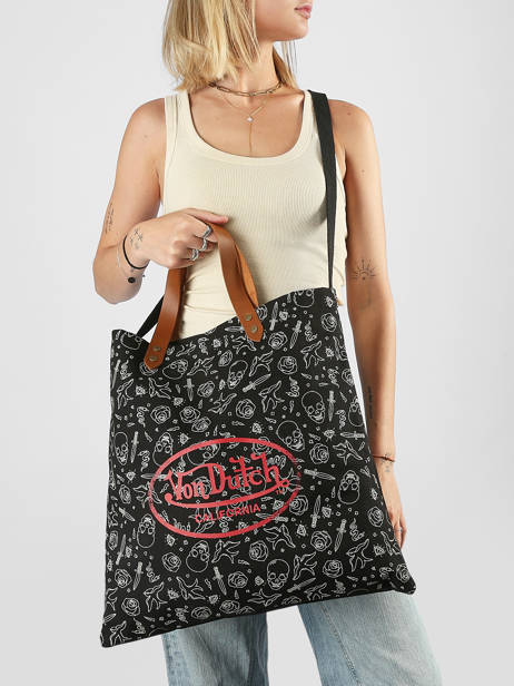 Tote Bag Oaks Avec Anses En Cuir Von dutch Noir bags OAKS vue secondaire 1