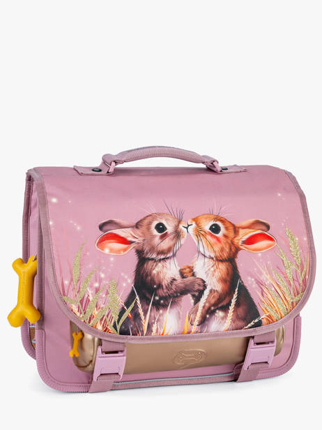 Cartable 2 Compartiments Stones and bones Rose girls G vue secondaire 2
