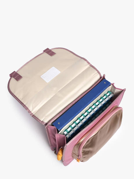 Cartable 2 Compartiments Stones and bones Rose girls G vue secondaire 3
