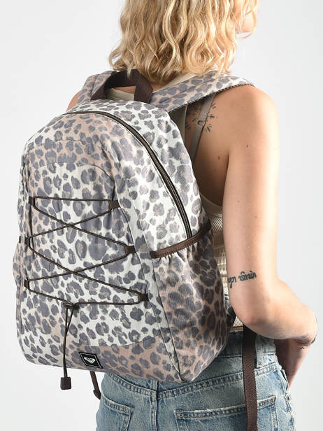 Sac à Dos 1 Compartiment Roxy Gris back to school RJBP5024 vue secondaire 1