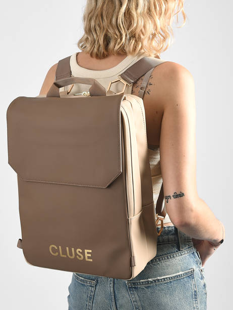 Sac à Dos Nuitée Cluse Beige backpack CX035 vue secondaire 2