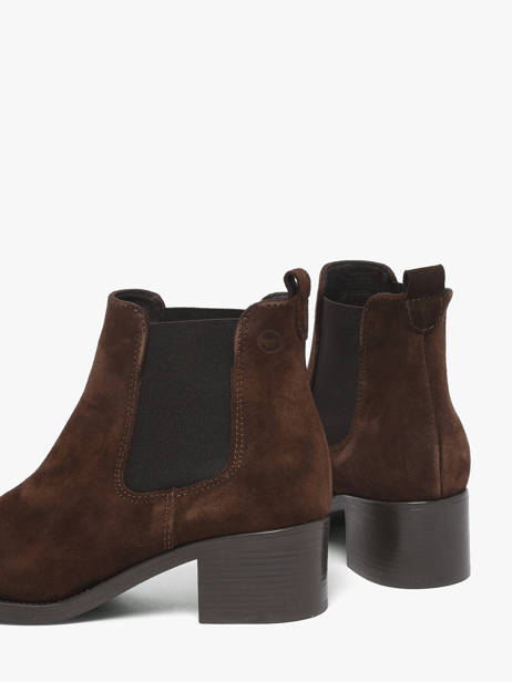 Bottines à Talon En Cuir Tamaris Marron women 41 vue secondaire 3