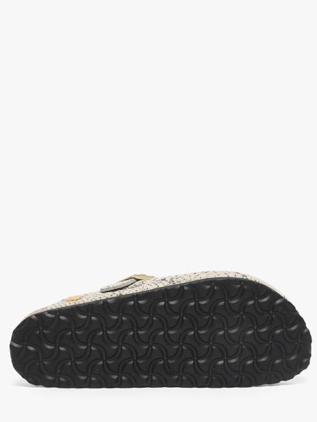 Mules En Cuir Birkenstock Gris women 1033086 vue secondaire 5