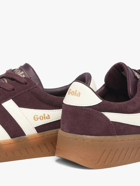 Sneakers Grandslam En Cuir Gola Rouge women CLA589LC vue secondaire 3