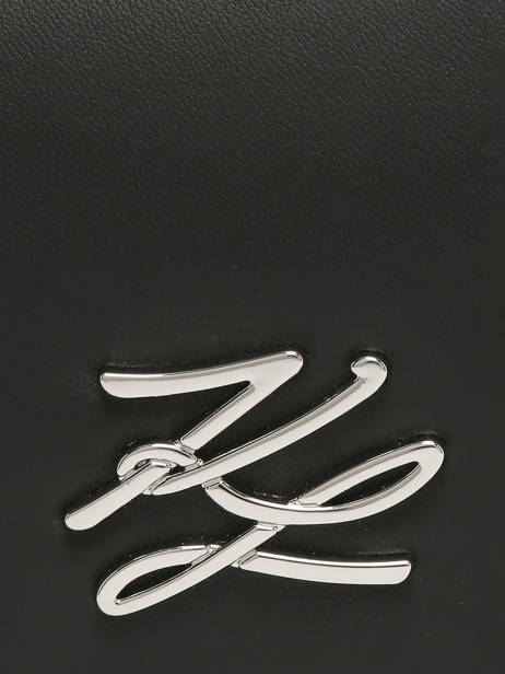 Sac Bandoulière K Autograph Cuir Karl lagerfeld Noir k autograph B3W30049 vue secondaire 3