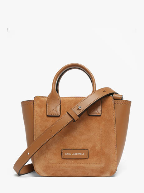 Sac Bandoulière K Daily Cuir Karl lagerfeld Marron k daily B3W30325 vue secondaire 5