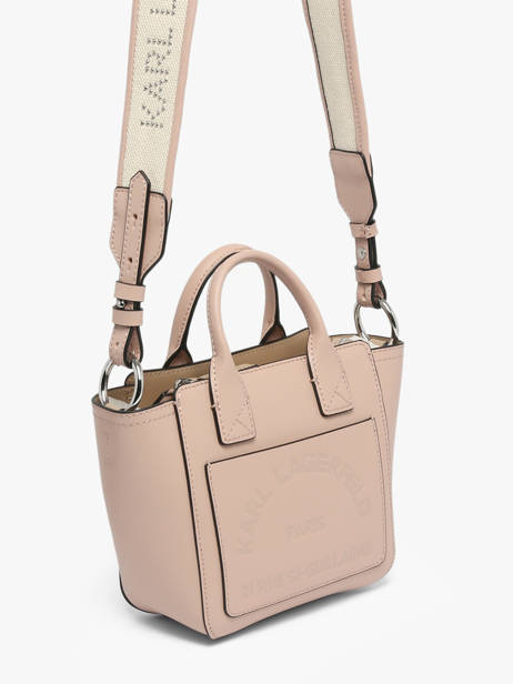 Sac Bandoulière K Daily Cuir Karl lagerfeld Rose k daily B3W30324 vue secondaire 2