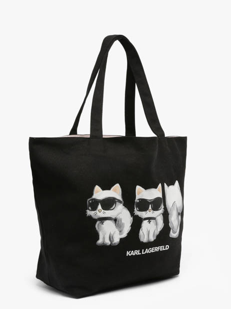 Sac Porté épaule K Ikon Coton Karl lagerfeld Noir k ikon B3W50017 vue secondaire 3