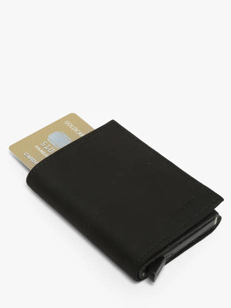 Porte-cartes Cuir Etrier Noir oil EOIL5020 vue secondaire 1