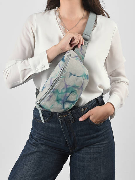 Sac Banane Tie & Dye Cuir Paul marius Bleu tie & dye BANANTIE vue secondaire 1