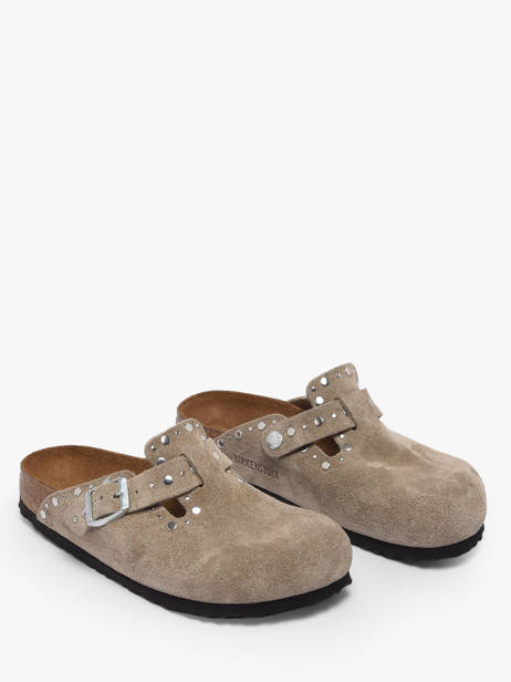 Mules Boston Rivet En Cuir Birkenstock Marron women 1030418 vue secondaire 6