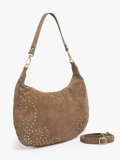 Sac Porté épaule Velvet Milano Gris velvet VE26061 vue secondaire 2