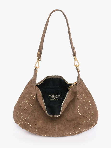 Sac Porté épaule Velvet Milano Gris velvet VE26061 vue secondaire 3