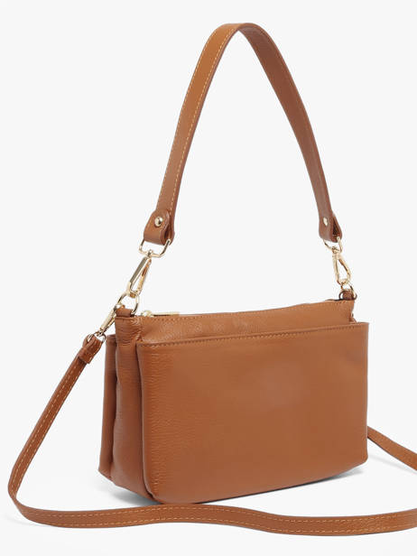 Sac Bandoulière Caviar Cuir Milano Marron caviar CA25066O vue secondaire 2