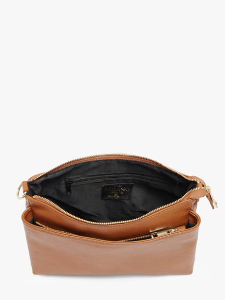 Sac Bandoulière Caviar Cuir Milano Marron caviar CA25066O vue secondaire 3